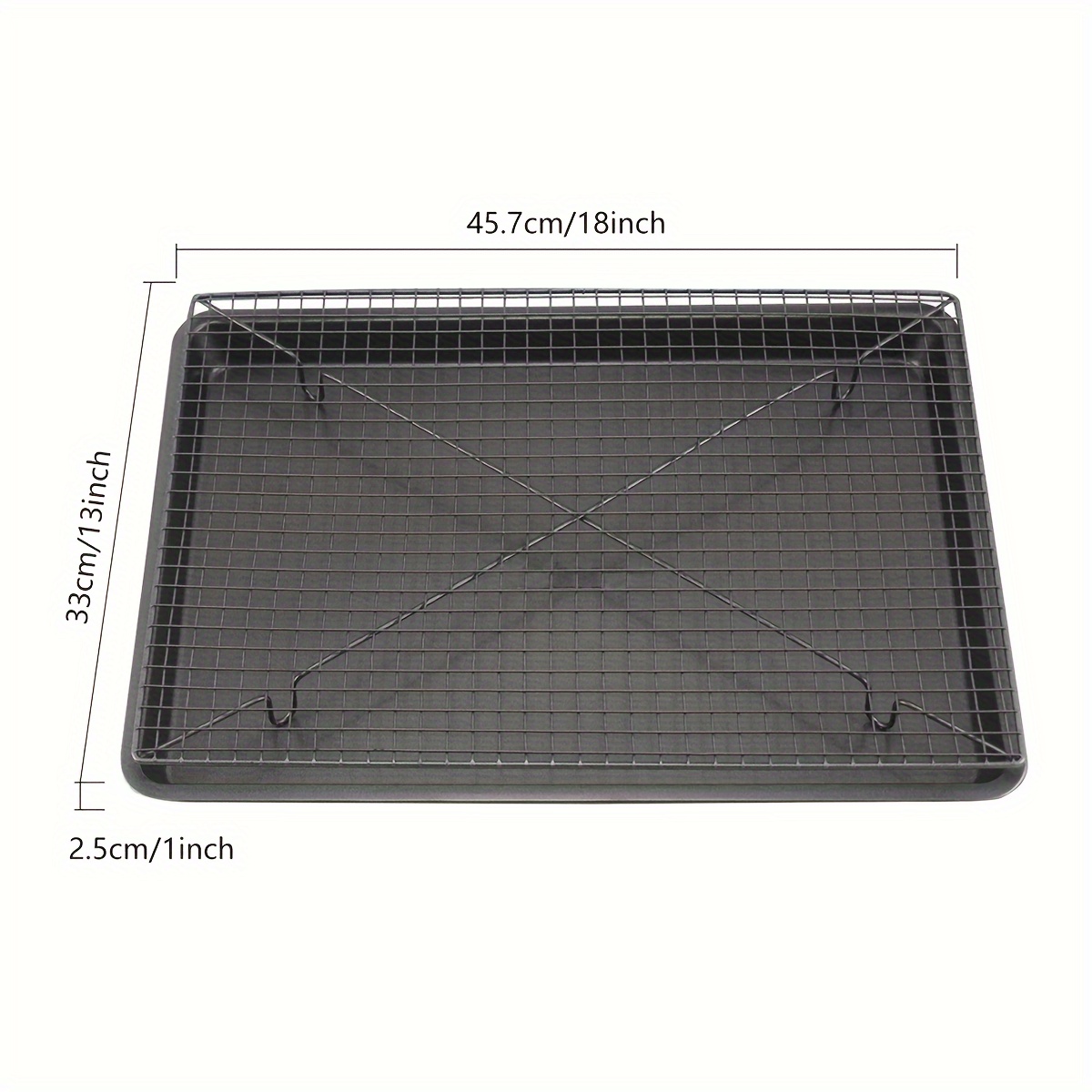 large metal baking sheet cooling rack set nonstick cookie Temu
