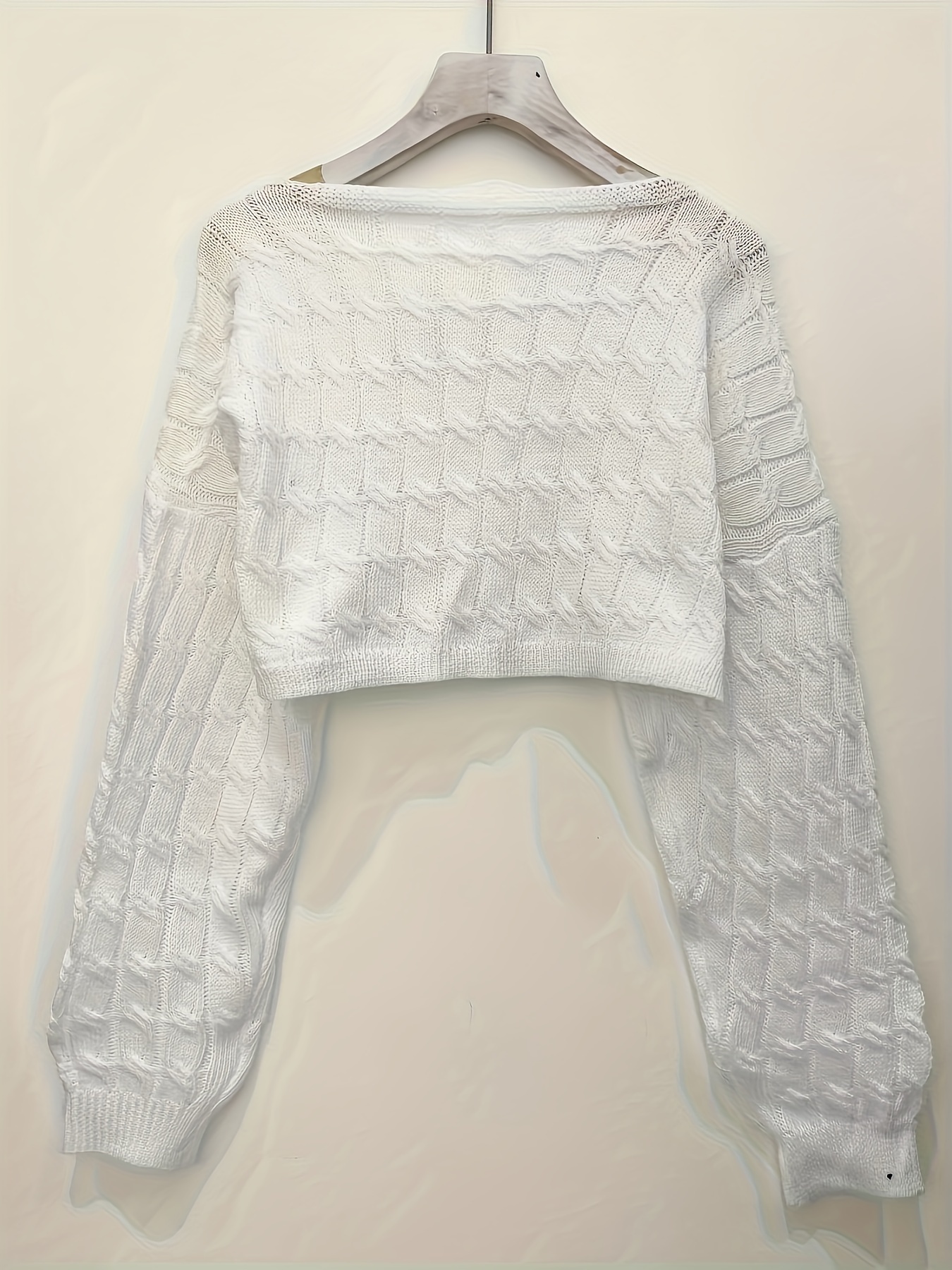 white knit halter top, Women's Fashion, Tops, Other Tops on Carousell