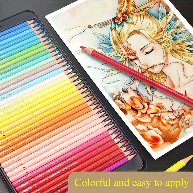 Count Colored Pencils For Adult Coloring Books, Soft Core,ideal For Drawing  Blending Shading,color Pencils Set Gift For Adults Students Beginners - Temu