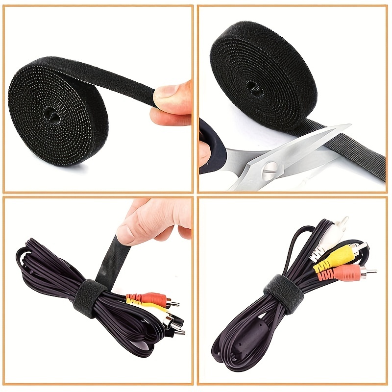 Fastening Cable Ties Reusable Cable Straps Double sided Self