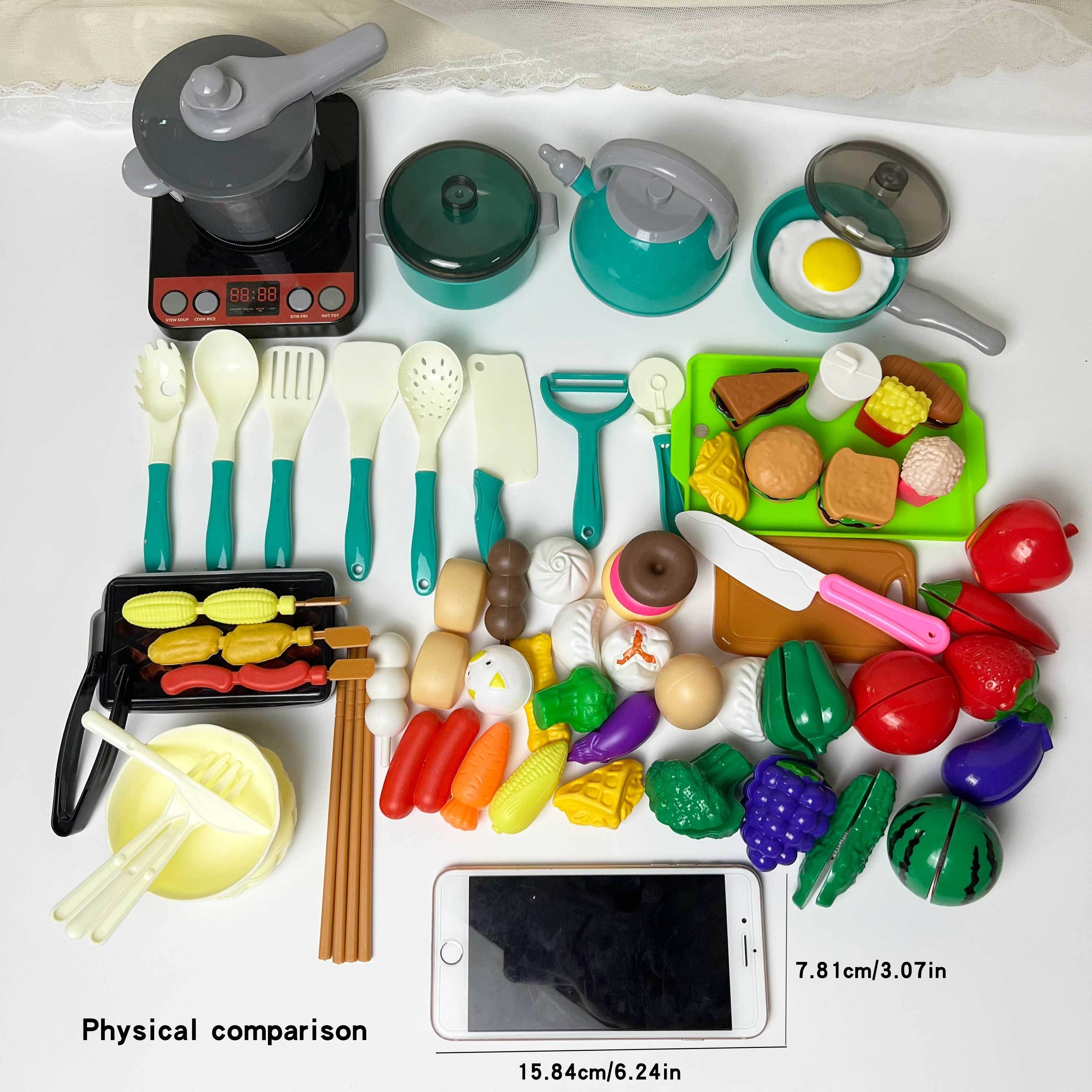 Kitchen Toys Accessories Kids Pretend Cooking Game Set - Temu