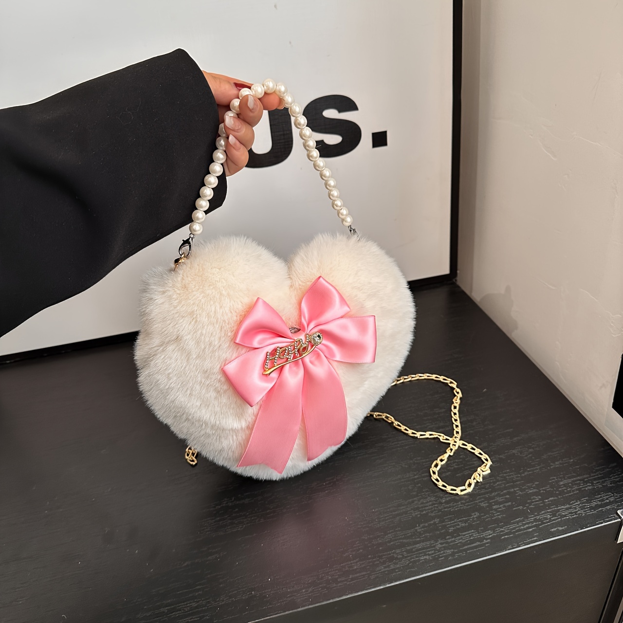 Heart bag - Bubblegum - Heart shaped bag with shoulder strap - Molo
