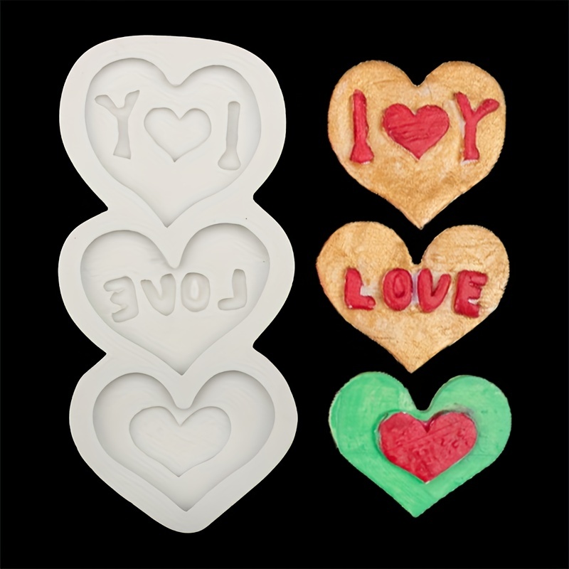 Creative Heart Chocolate Molds, 8/15 Cavities Silicone Mold, DIY Cake  Topper Accessories 3D Decoration Baking Moulds Tools