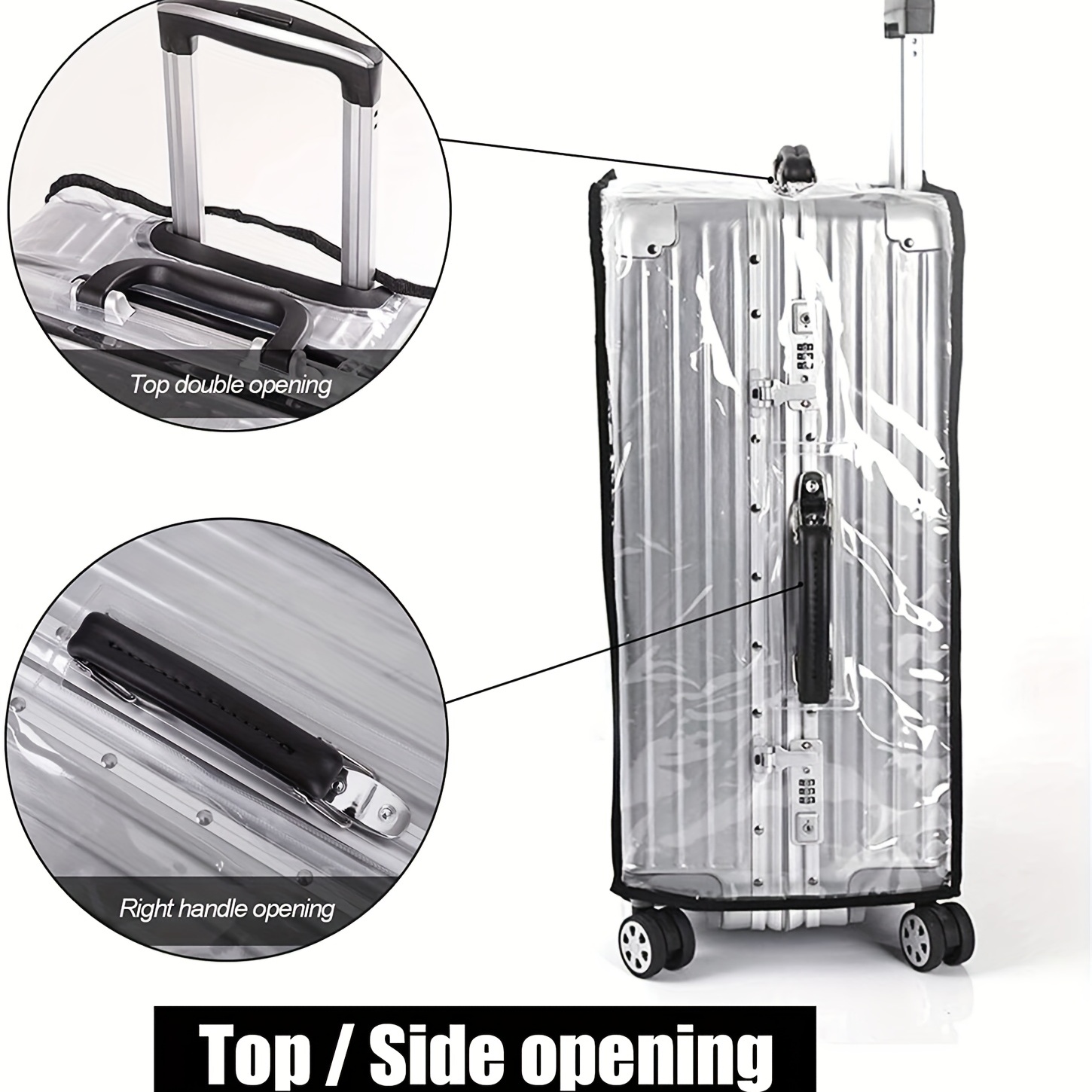 Travel Luggage Protector Case PVC Baggage Cover Suitcase Protective Cover 