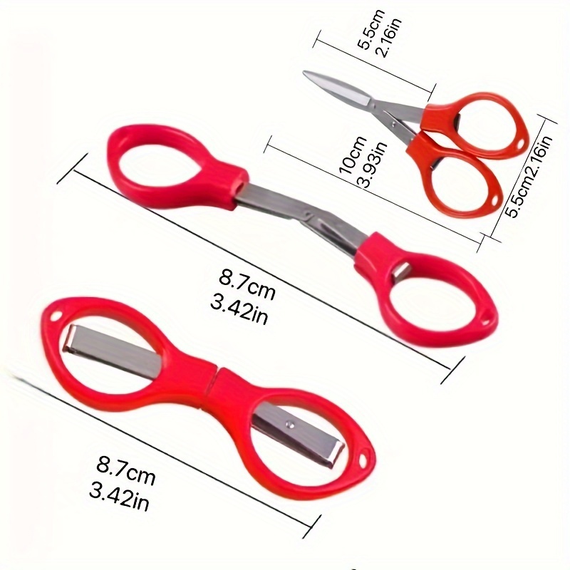 8 Words Foldable Scissors Stainless Steel Camping Travel Scissors