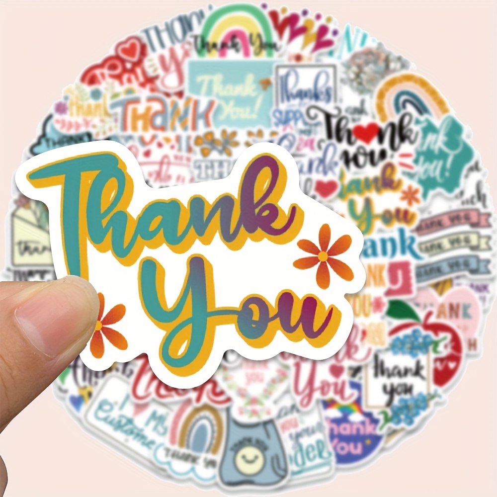 Thank You Stickers 50pcs