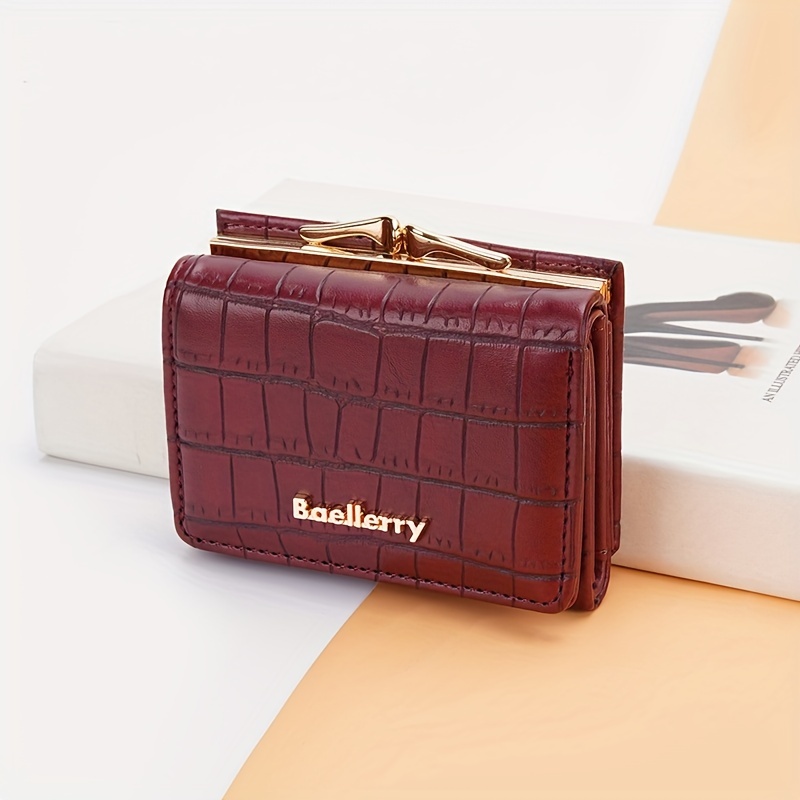 Women's Luxury Small Lock Leather Wallet