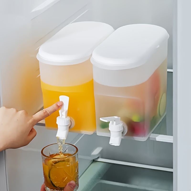 4L Large Cold Kettle Refrigerator With Faucet Lemonade Bottle Drinkware  Kettle Pot Beverage Dispenser Home Cool Water Jug Bucket