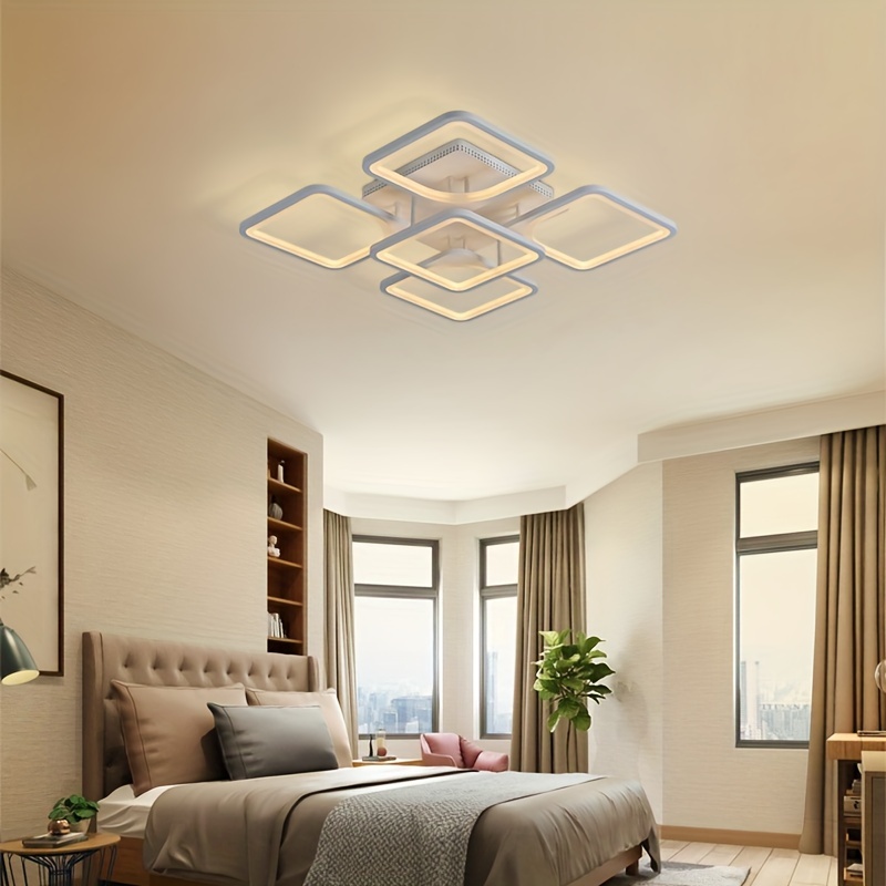 BLNAN - Lámpara de techo LED regulable con control remoto, 12 pulgadas, 24  W, redondo, cerca de las luces de techo, 3000 K-6500 K, color de luz