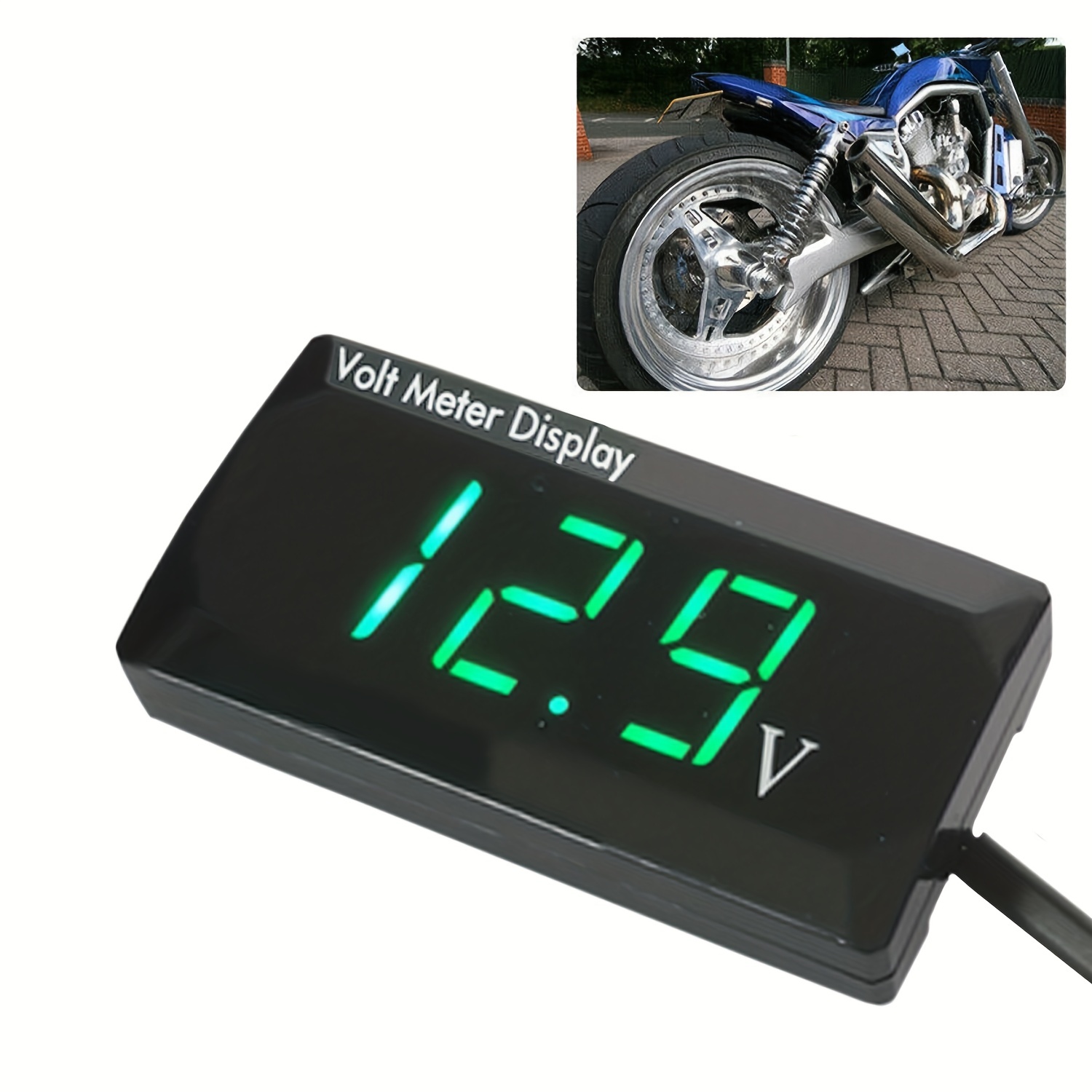 12v 24v Panel Led Voltímetro Digital Motocicleta coche - Temu Chile