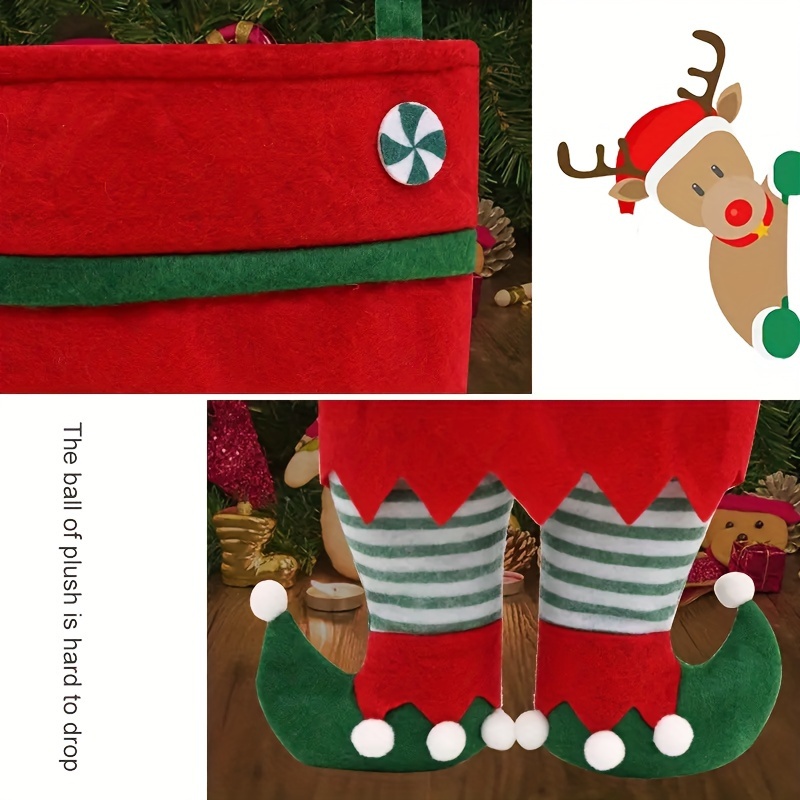 Christmas Decorations Elf Bag Candy Bag Gift Bag for Retail Stores
