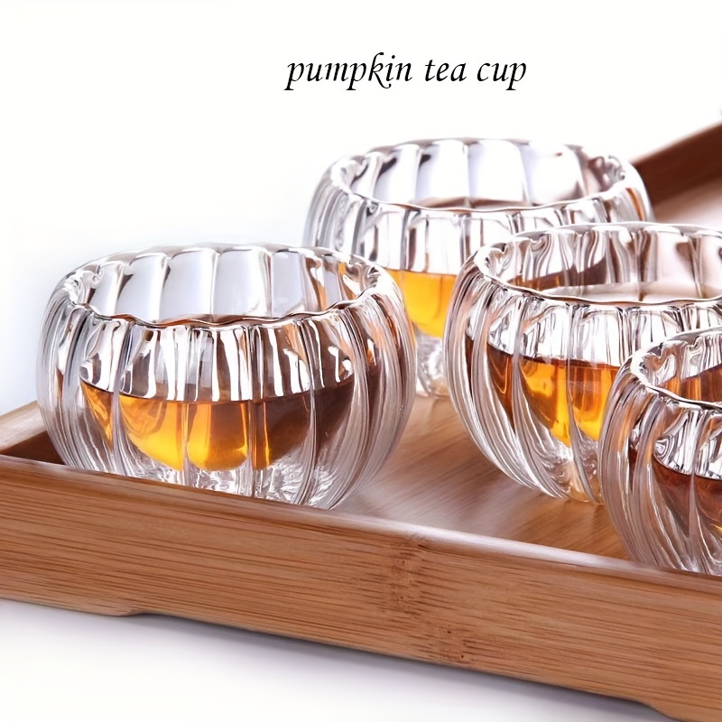 High Borosilicate Glass Teapot, High Temperature Resistant Pumpkin Striped Kettle  Tea Set With Filter Creative Small Gift Holiday Accessories - Temu