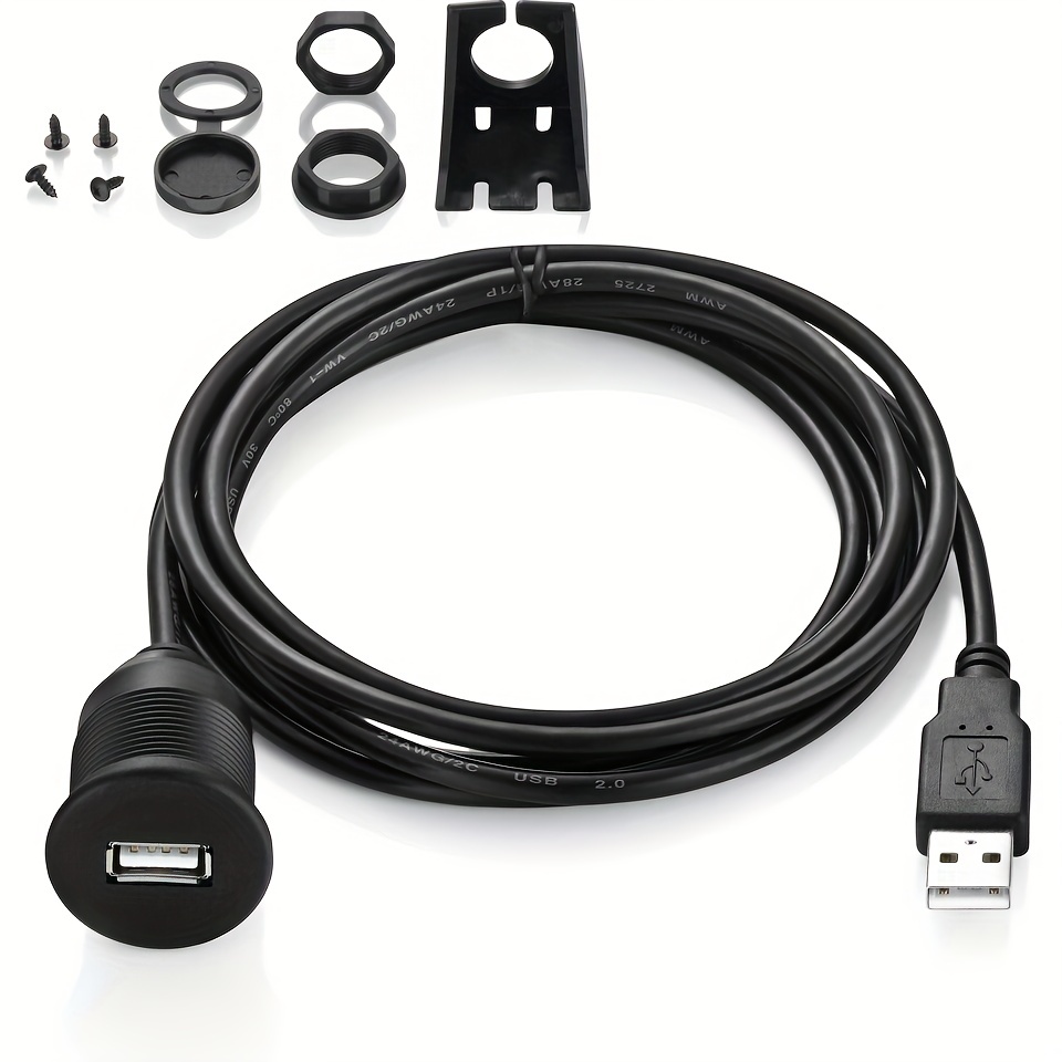  Cavo Prolunga da USB 2.0 Maschio a USB 2.0 Femmina da  Pannello 30 cm