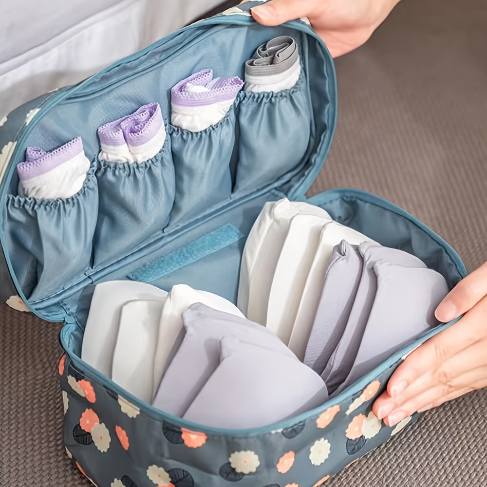 Travel Bra & Panty Organizer, Portable Underwear Organizer Zipper Storage  Bag For Tie, Lingerie, Socks Gifts Spring Trendy Minimalist