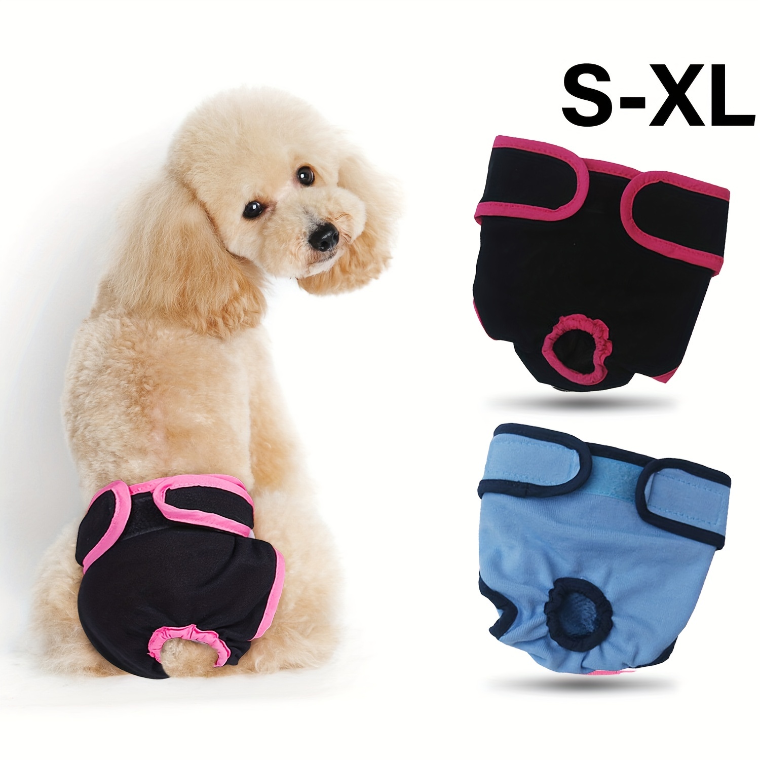 Reusable Washable Female / Male Dog Puppy Diapers Belly Wrap - Temu Canada
