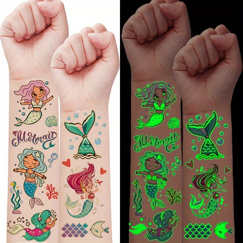 KIHONI 850+ Tatuaggi per Bambini 80 Fogli Adesivi Tatuaggi Temporanei  Bambini Bambina, Trasferelli per Bambini Tattoo Unicorno Sirene dinosauri  Farfalla Bambini Regali Feste di Compleanno : : Giochi e giocattoli