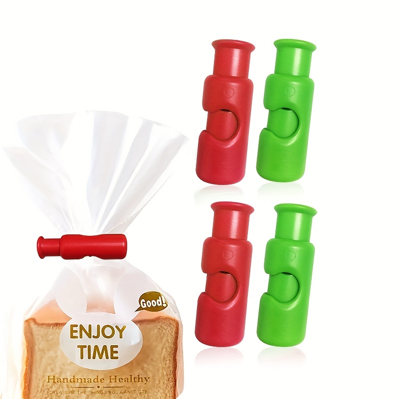 Bag Clips With Press Button, Squeeze And Lock Clips For Food
