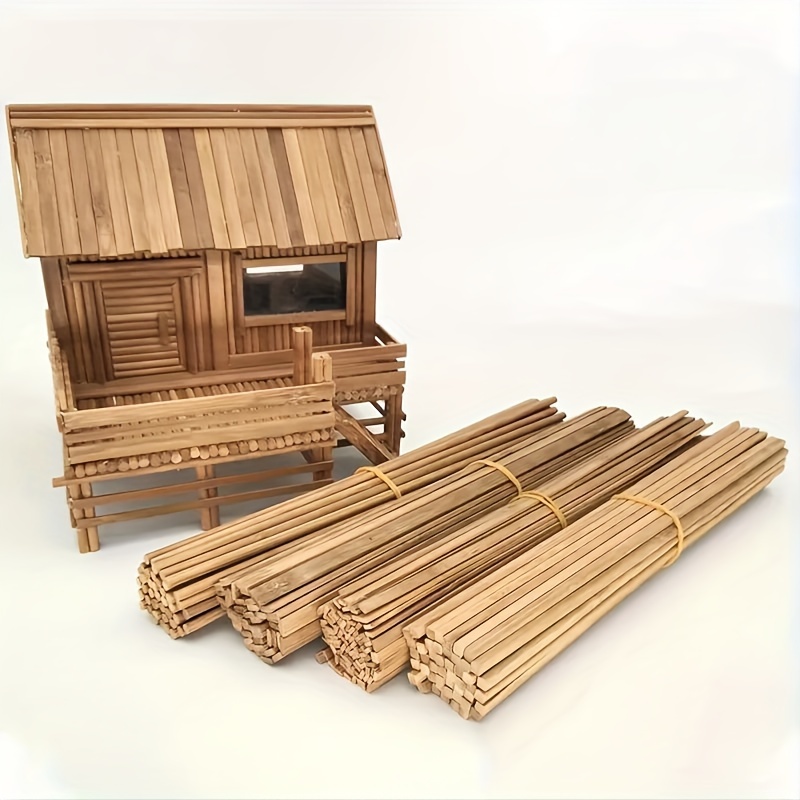 Model Making Bamboo Sticks Model Assembly - Temu