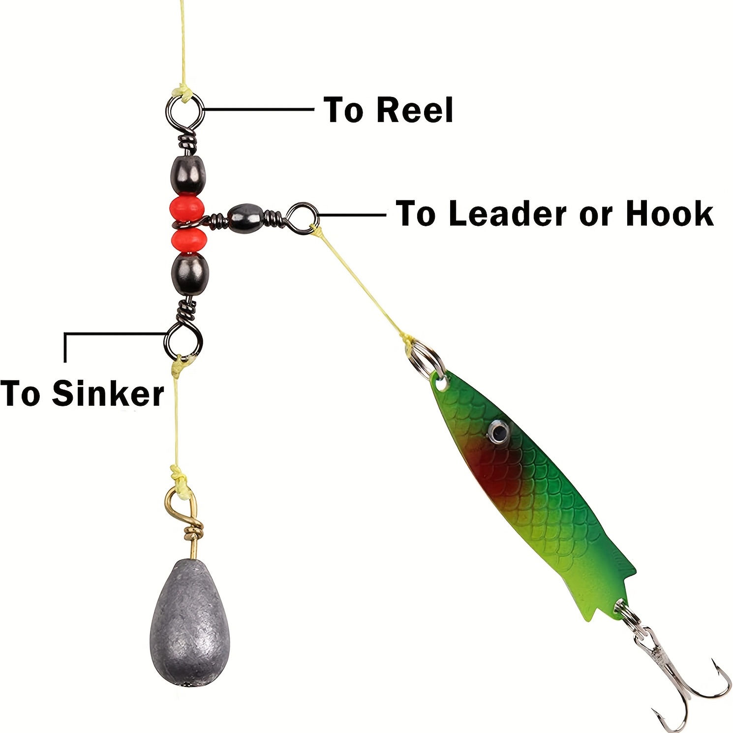 T shape Three Way Fishing Swivels: free Tackle - Temu