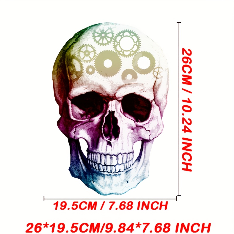 Vinyl Iron on Stickers For Clothes Cartoon Skull Print - Temu