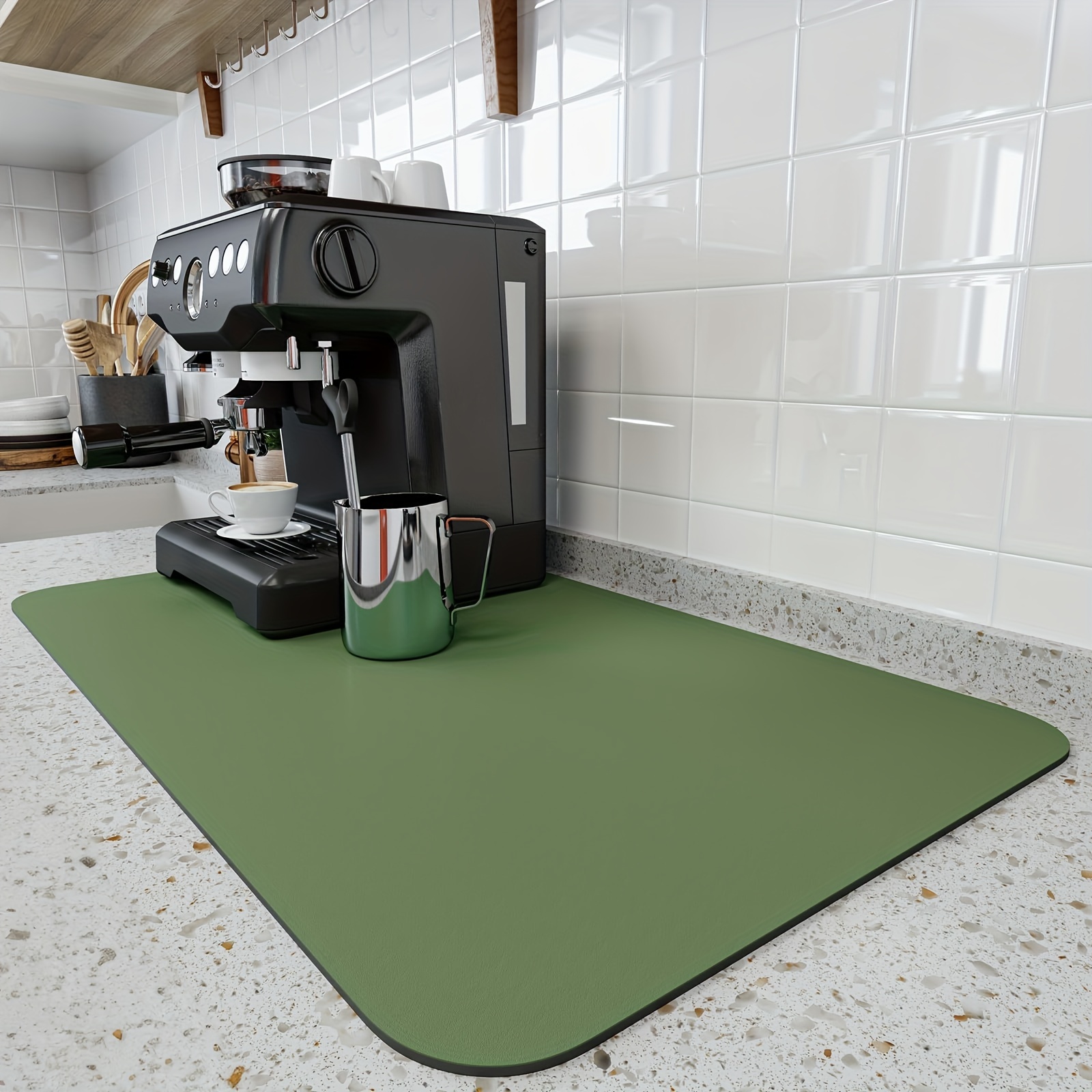 Draining Mats For Kitchen And Countertops, Coffee Mats, Kitchen Dish Mats,  Bar Coffee Mats - Temu