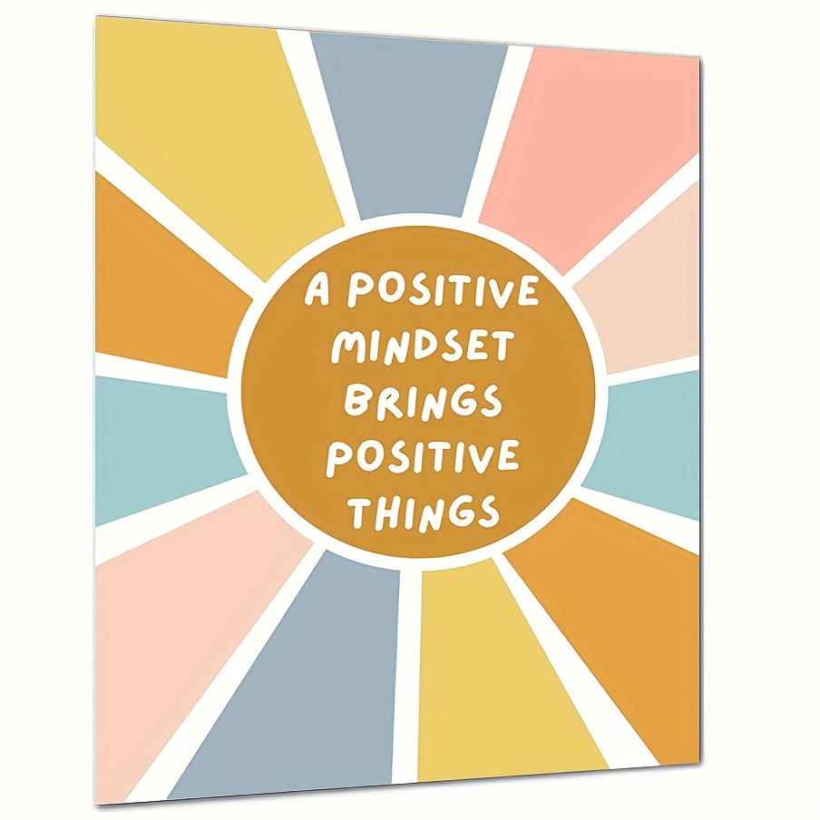 Positive Mindset Poster Affirmation Station Therapy Office - Temu