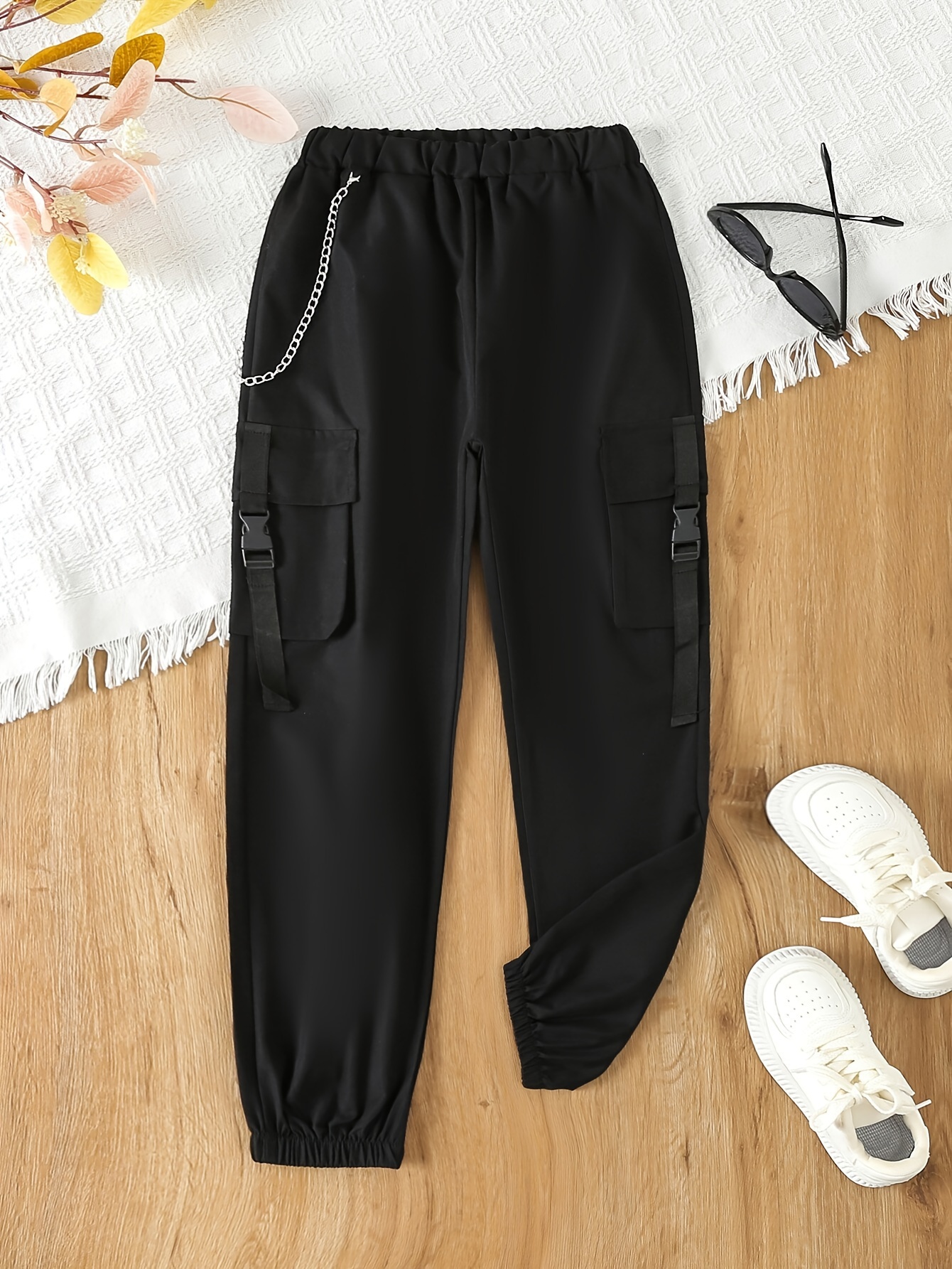 CARGO JOGGER PANTS - BLACK