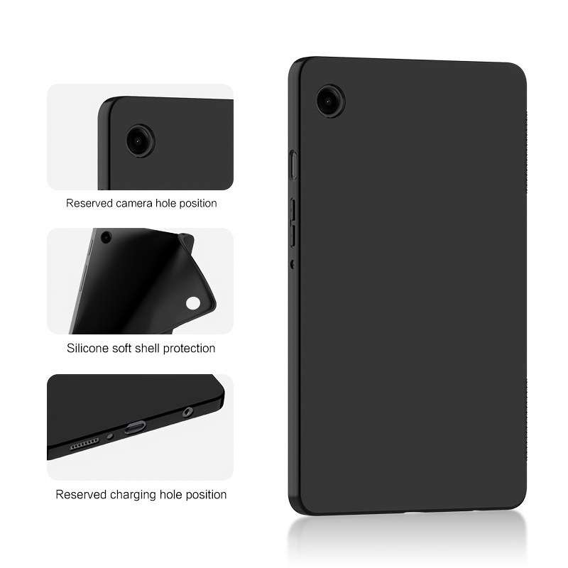For Galaxy Tab A9 Plus Tablet Case Silicone Shockproof Protective Cover  Black