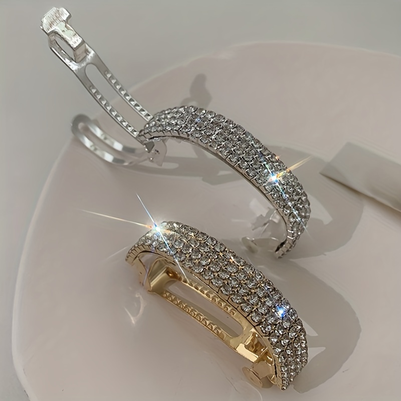 Clip Temperamento Testa Posteriore Strass Intarsiato In Rame Accessori  Capelli Bottoni A Coda Cavallo I Fiammiferi Clip Capelli Clip A Molla, Spedizione Gratuita I Nuovi Utenti