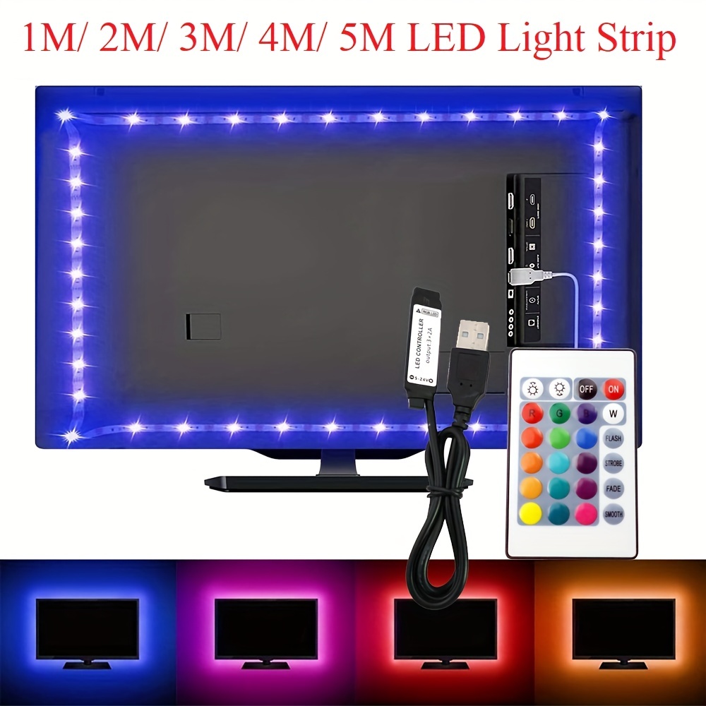 0.5/10m USB Powered LED Strip Light TV Backlighting Home Theater Lighting  for TV Computer Screen Television with Light Strip