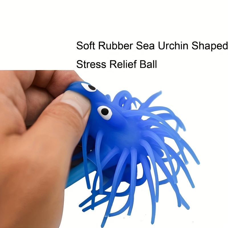 Cute Sea Urchin Shaped Pens Soft Rubber Funny - Temu