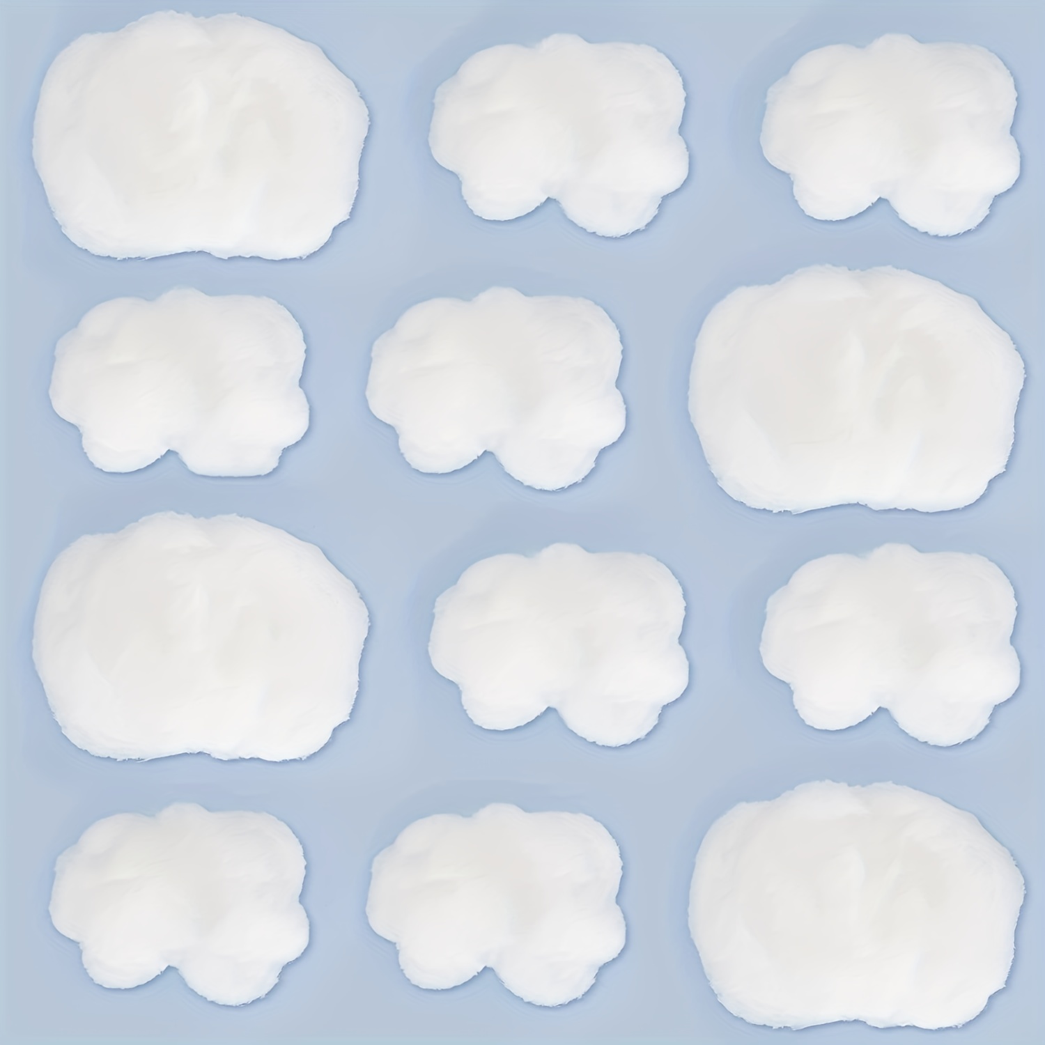 20 Pcs 3D Cloud Decorations Hanging Clouds and Raindrop for Ceiling Paper  Artificial Cloud Props Ceiling Decor Fake Cloud Decorative Ornaments for