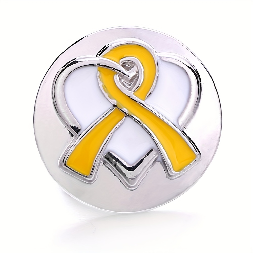 1pc Ribbon Round Button 18mm Drill Buckle Bangle DIY Accessories