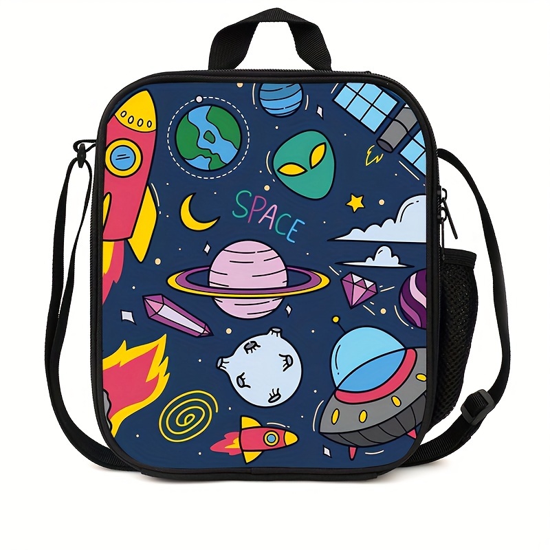 School Backpacks Boys Space Astronaut Backpack with Lunch Bag and
