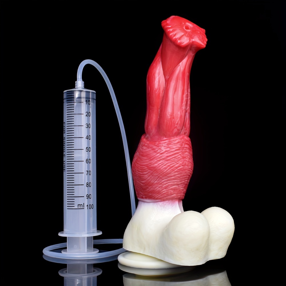 1pc 9 84in Realistico Spruzzo D'acqua Cavallo Dildo In - Temu Italy