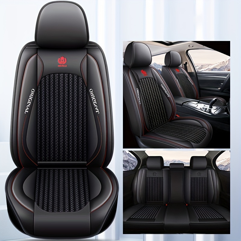 Funda Asiento Coche Piel Sintética Acolchada Lujo 5 Asientos - Temu Mexico