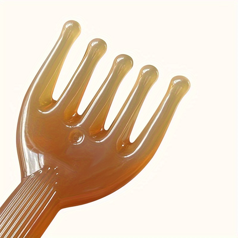 1pc   massager meridian comb head acupressure point massager five teeth long arm scalp whole body universal massage   comb   massage comb Product details 7