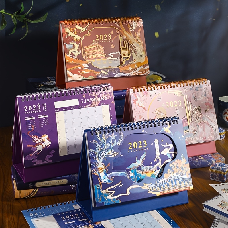 Floral Lantern Travel Collection Antique Table Calendar 4 - Temu