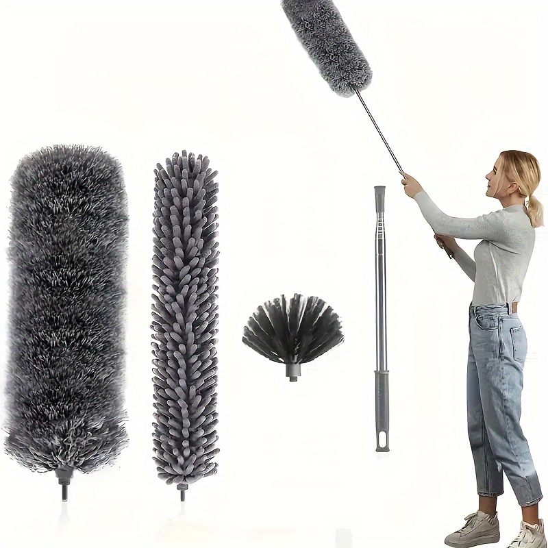 Exterior House Cleaning Brush Set with Extension Pole -The