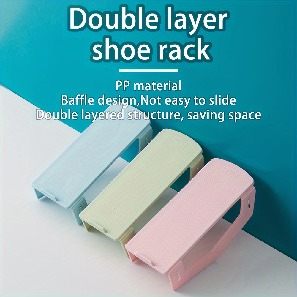 Shoe Slot Storage Organizer Adjustable Plastic Shoe - Temu