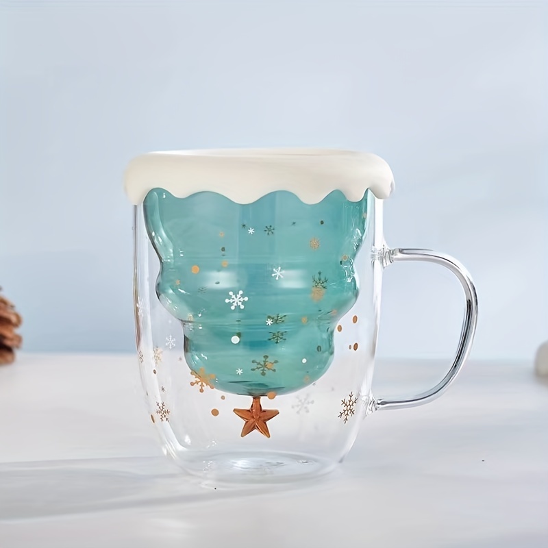 Double-Walled Snowflake Coffee Mugs