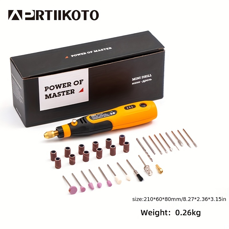 Mini taladro eléctrico de 13 W, taladro manual pequeño para manualidades,  kit de herramientas eléctricas rotativas multifunción de 12 V, herramienta