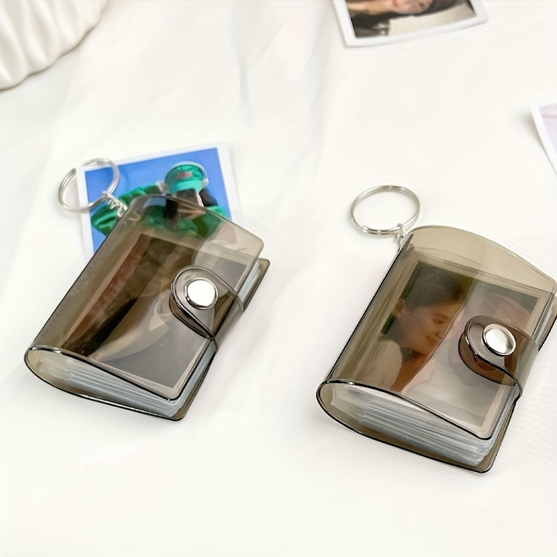 Mini Photo Album Keychain Clear Photo Album Simple Mini - Temu