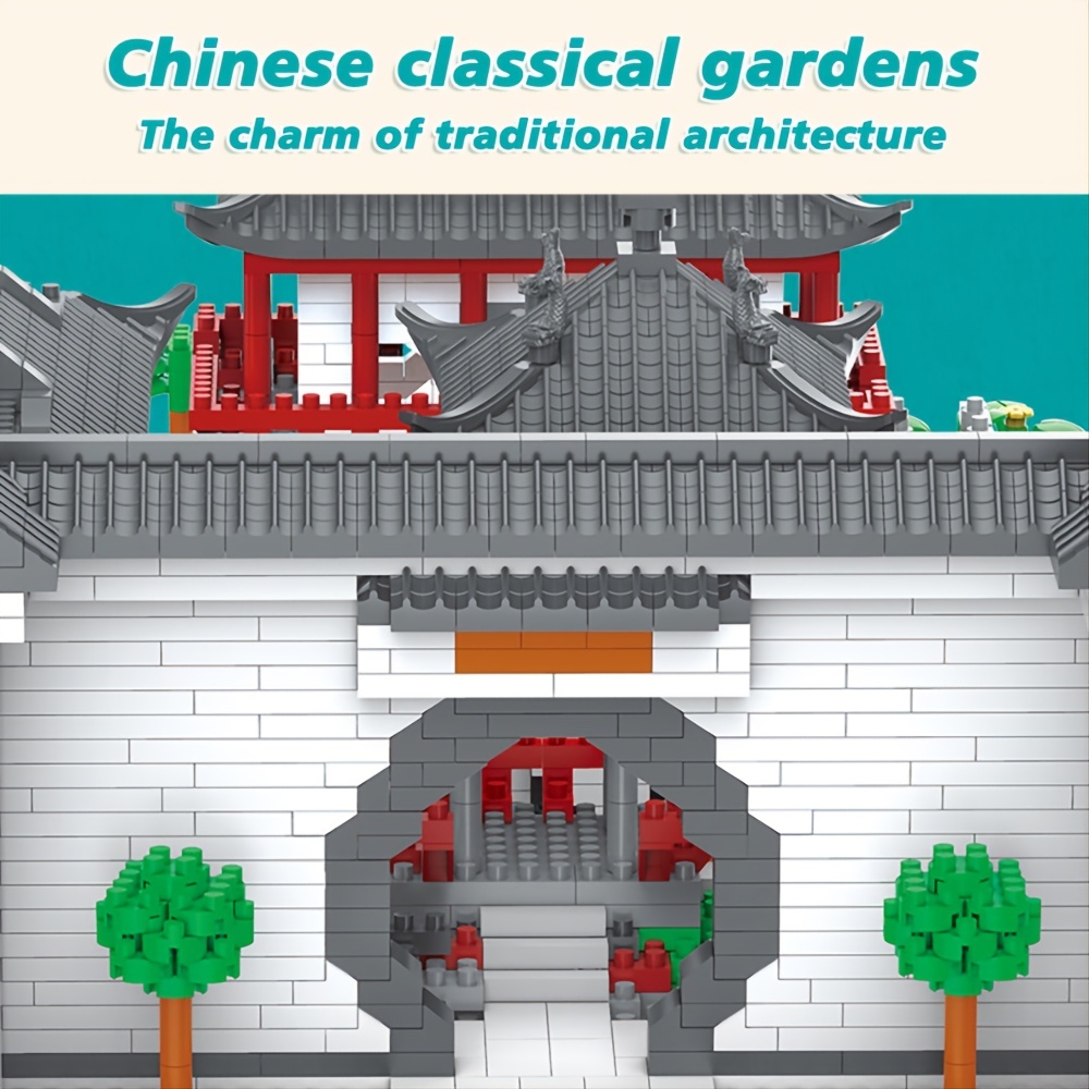 Chinese Architecture Model Toy, Traditional Suzhou Building Blocks