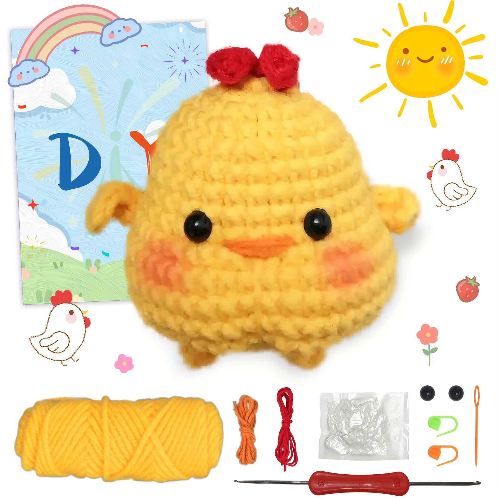  Learn To Knit Hat Knitting Loom Kit, Kids Crochet Kit For  Beginners Knitting Kit, Craft Kits For Girls Ages 8-12, Includes Loom  Step-by-Step Instructions Yarns Knitting Tools Learn To Crochet