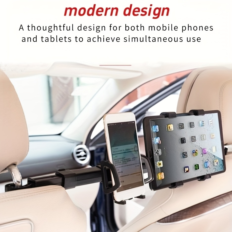Auto-Multifunktions-Kopfstütze, Rechteckige Handy-Halterung,  Tablet-Computer-Halterung, Multifunktionale 2-in-1-rutschfeste, Faule  Auto-Handy-Pad-Halt