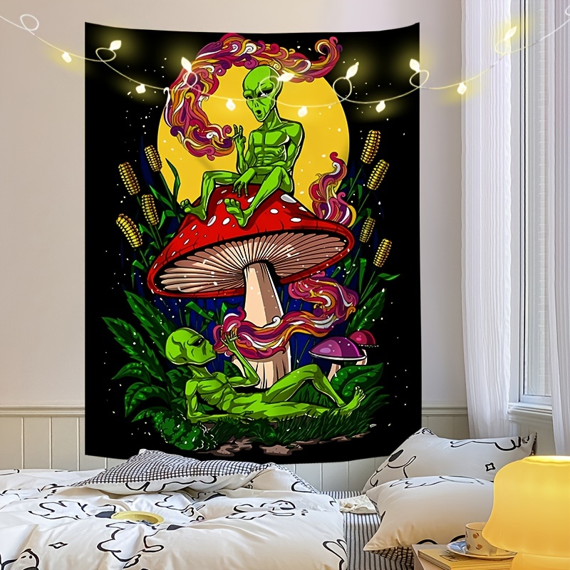 Alien Printed Tapestry Wall Hanging Decoration Home Decor - Temu