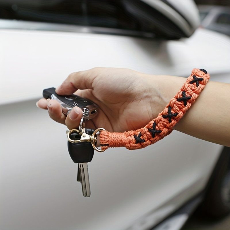 Wrist Key Lanyard, Bohemian Key Chain Wristlet Lanyard, Hand