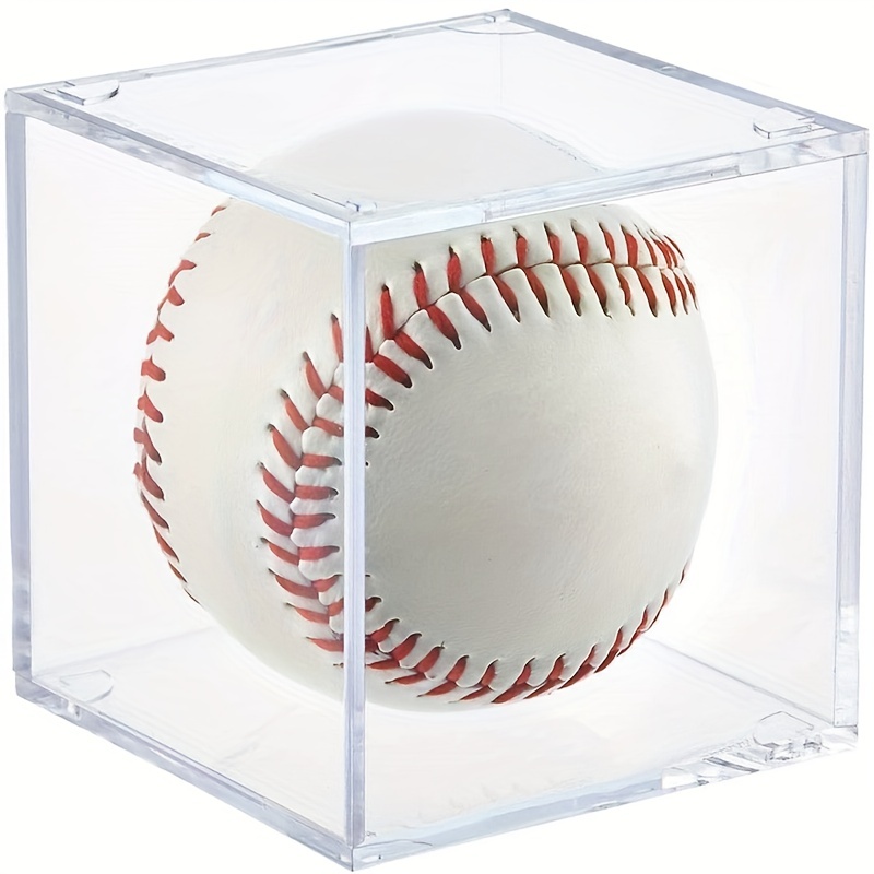 Acrylic Box Baseball Display Box Square Transparent Ball - Temu