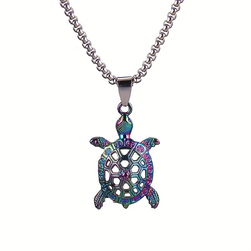 Men's Stainless Steel Ocean Series Pendant Necklace